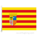 100% polyster 90 * 150 CM Aragon banner Aragon flaggor